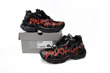 BALCIA Runner Black And Red Characters Balenciaga