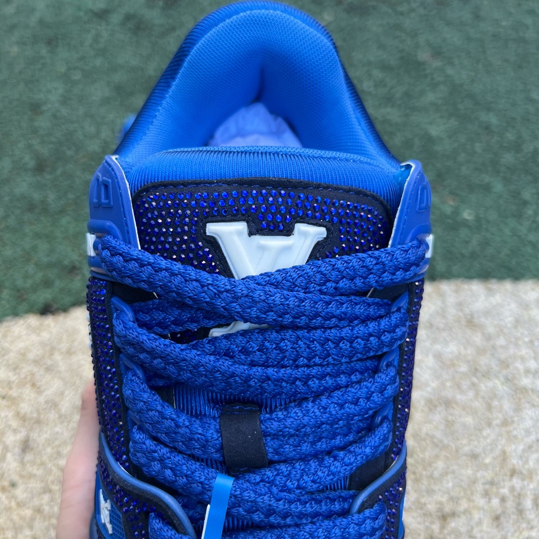 LV TRAINER MAXI Full of diamonds blue