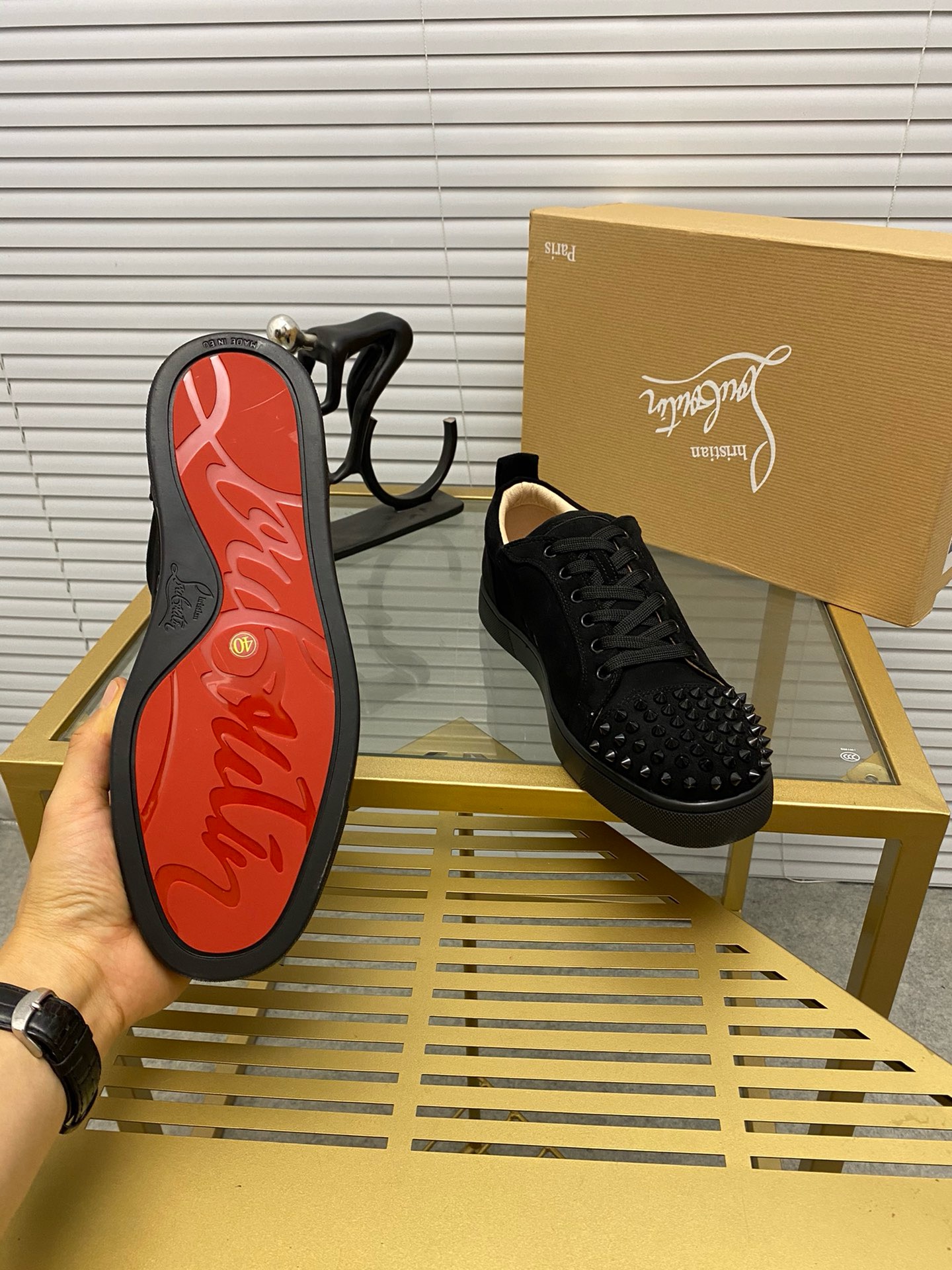Christian Louboutin Louis Junior Spikes